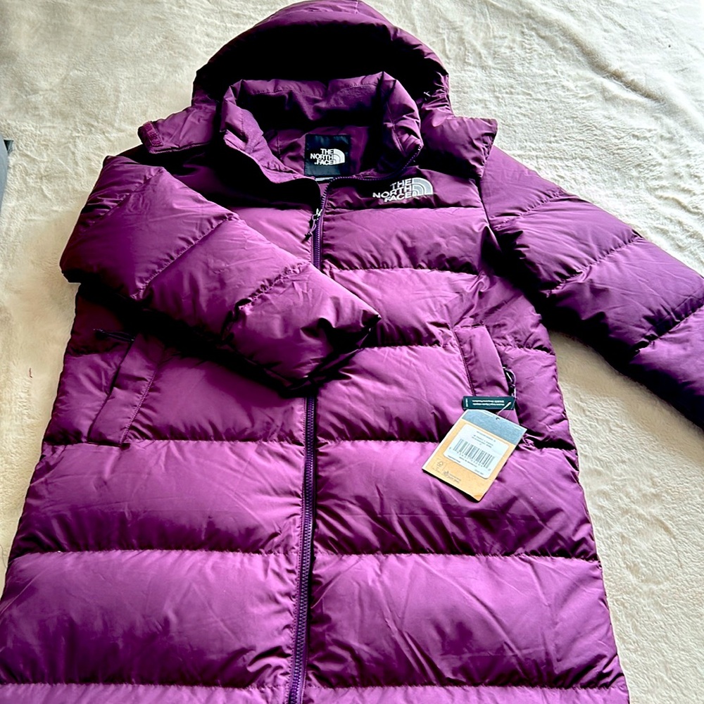 THE NORTH FACE LONG DOWN COAT WOMANS SIZE SMALL